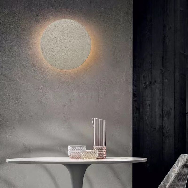 Modern Cement Wall Lamp 1-Light LED Wall Mount Lamp for Living Room