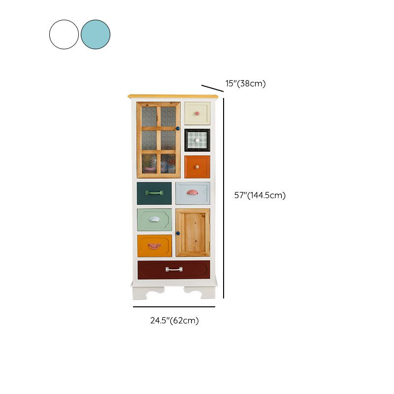 Coastal Style Dresser Manufactured Wood Storage Chest Dresser for Bedroom