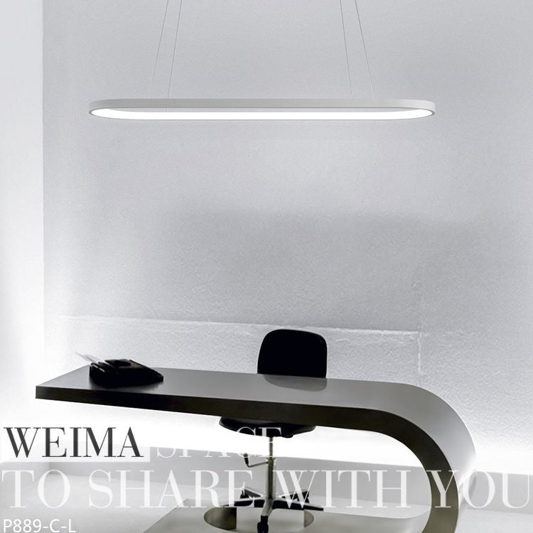 Oval Island Pendant Lights Ultra-Contemporary Acrylic Island Pendant Lights for Restaurant