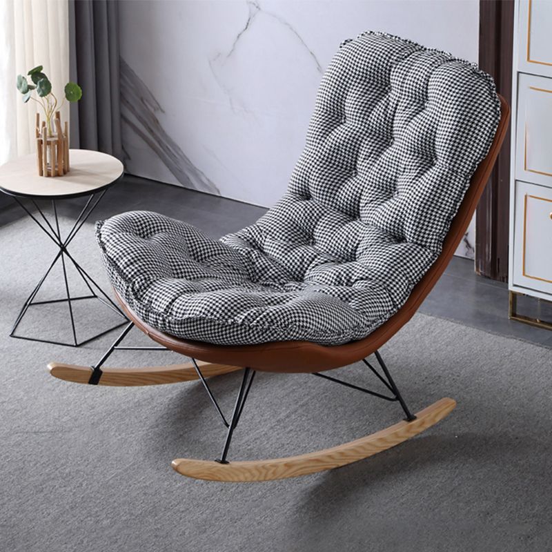 Armless Accent Chair 37.40" L x 37.40" W x 35.43" H Tufted Back Lounge Chair