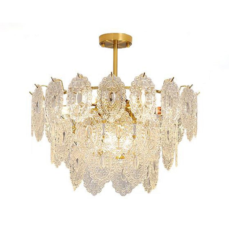 American Glass Chandelier Lichte Armaturen Restaurant Opknoping Kroonluchter