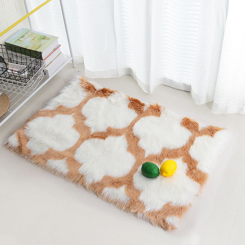 Nordic Geo Printed Rug Multi Color Acrylic Area Carpet Easy Care Pet Friendly Indoor Rug for Decoration
