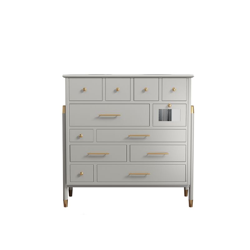 Wooden Storage Chest Dresser Contemporary Glam Dresser with Drawers