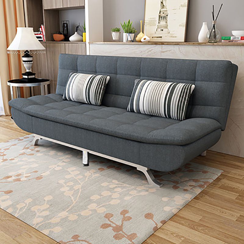 Armless Convertible Sofa with Biscuit Back Foldable Sofa for Living Room,Apartment
