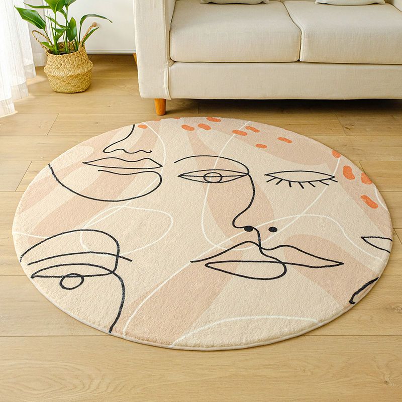 Abstract Lines Rug Indoor Rug Washable Area Carpet for Living Room Decor