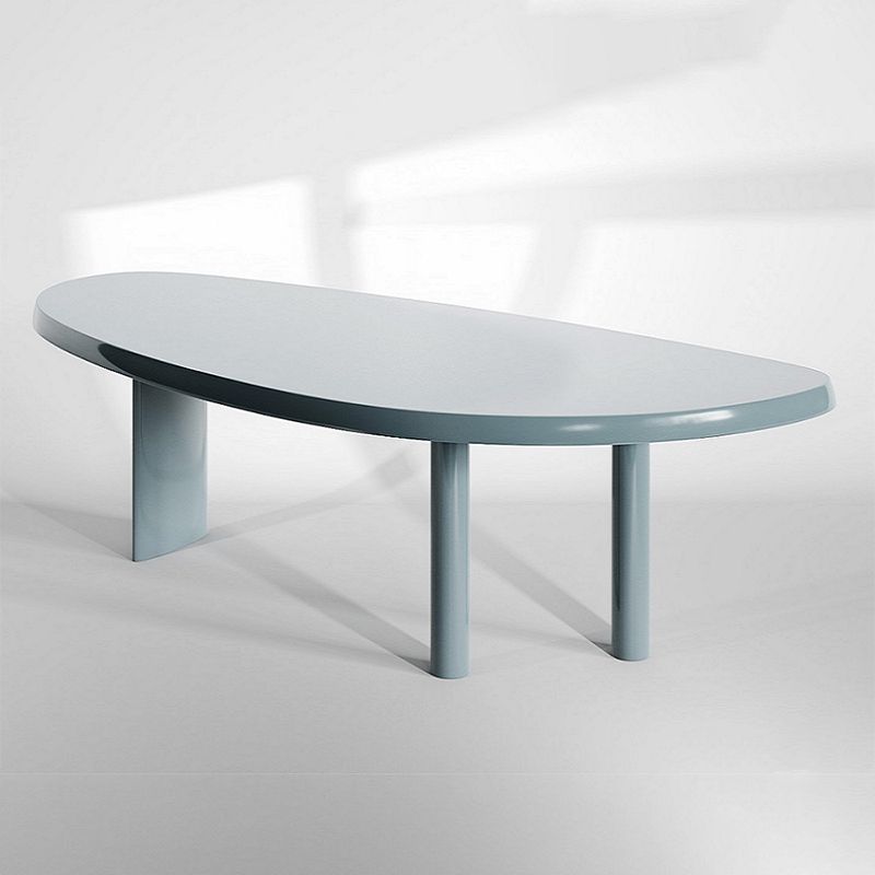 Solid Wood Dining Table Free Form Furniture for Home with Tripod Base