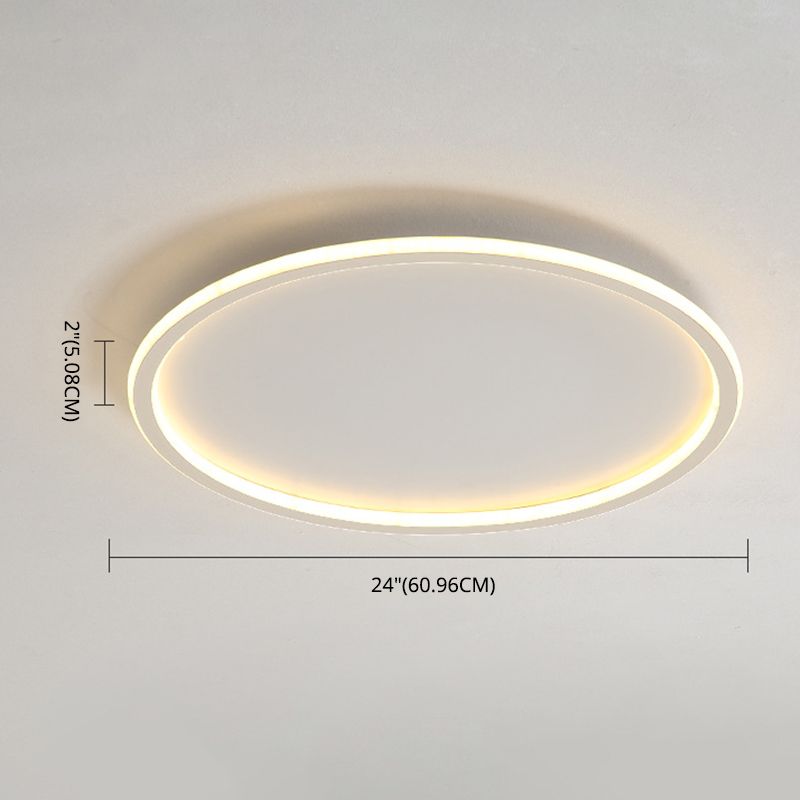 Lámpara empotrada para sala de estar LED de estilo minimalista moderno con iluminación de techo de metal prismático de forma circular