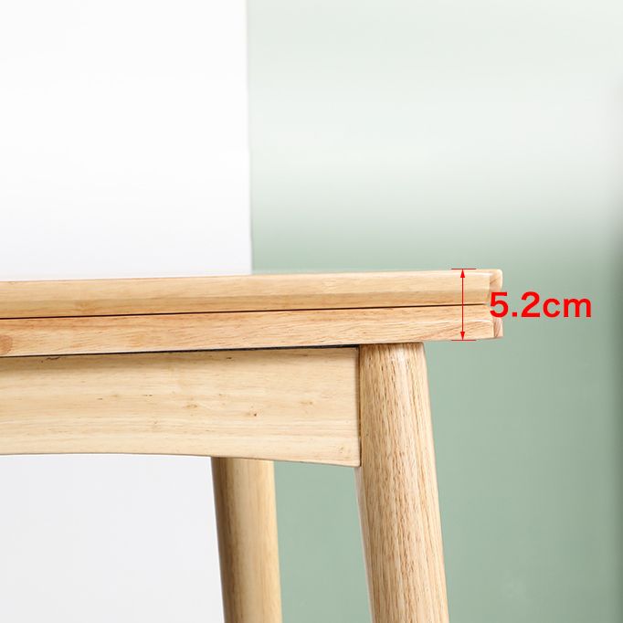 Ensemble de salle à manger en bois massif moderne avec table rectangle de table de conception d'espace meubles de table à manger