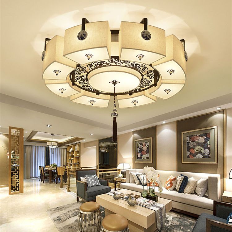 Cercle traditionnel Clôture de l'ébullition Tissu plafond Fixation du plafond de plafond pour la chambre à coucher