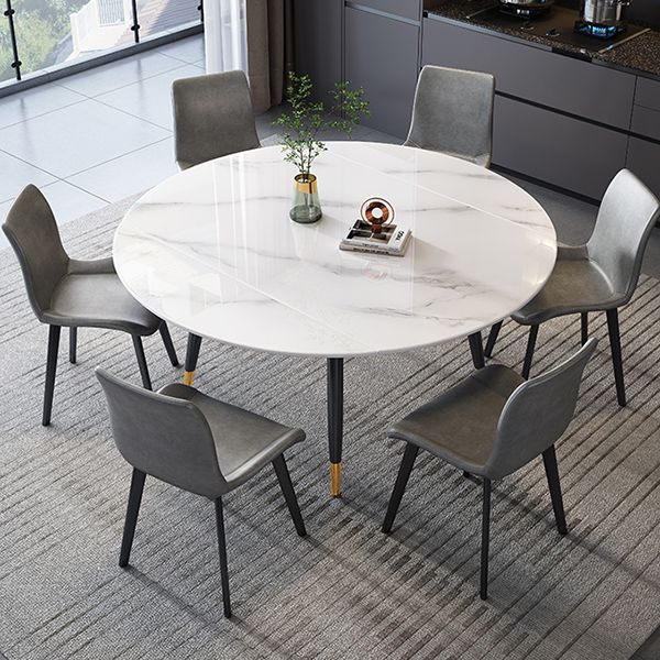 Round Extendable Dining Table Contemporary Stone Dining Table