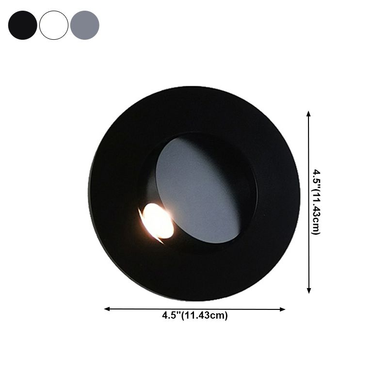 Metall 1-Licht-Lesen Wandbeleuchtung moderner Stil Runde Form Wandmontage Leuchte