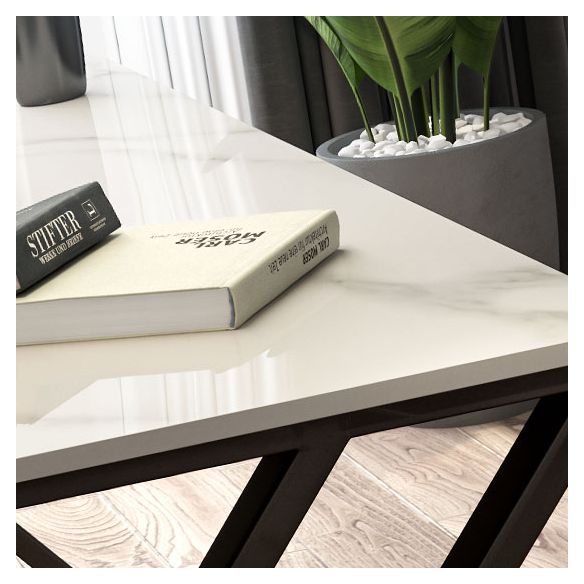 Industrial Office Desk Antique Finish Gaming Desk with Metal Legs