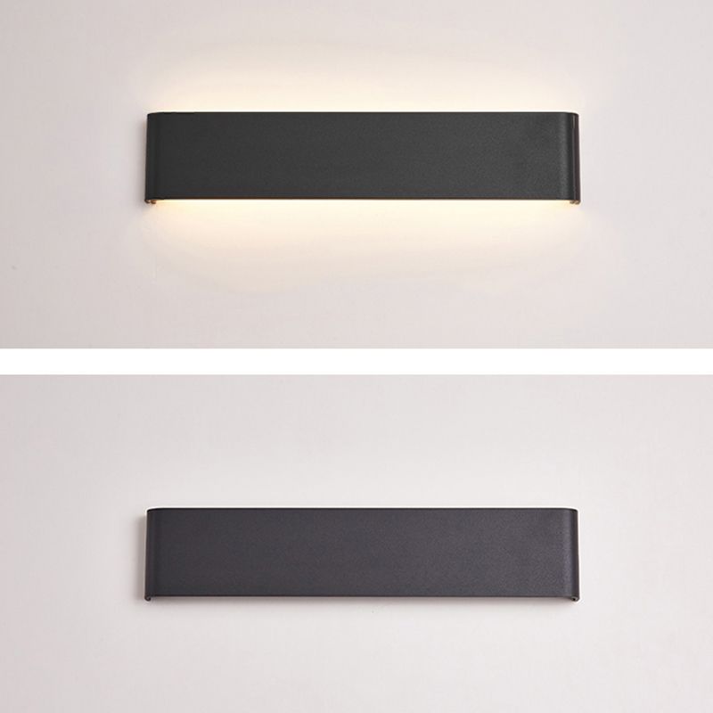 Square Shape Metal Wall Mount Lighting Modern Style 1-Light Wall Mounted Light Fixture