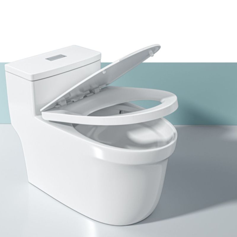 Traditional Ceramic Toilet Floor Mount Urine Toilet with Slow Close Seat for Washroom