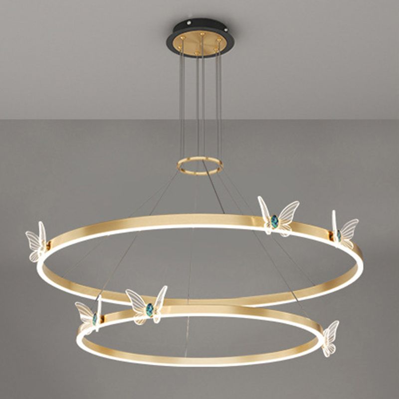 Modern Tiered Pendant Lighting Fixtures Metal Chandelier Lighting