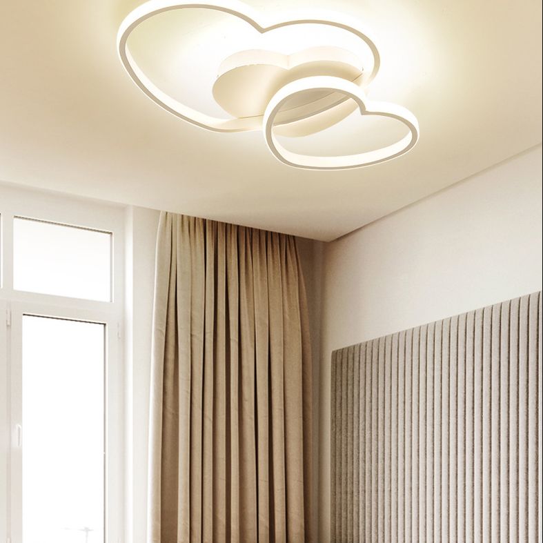 Metalen hartvormige inbouwverlichting Moderne stijl LED-plafondmontagelamp