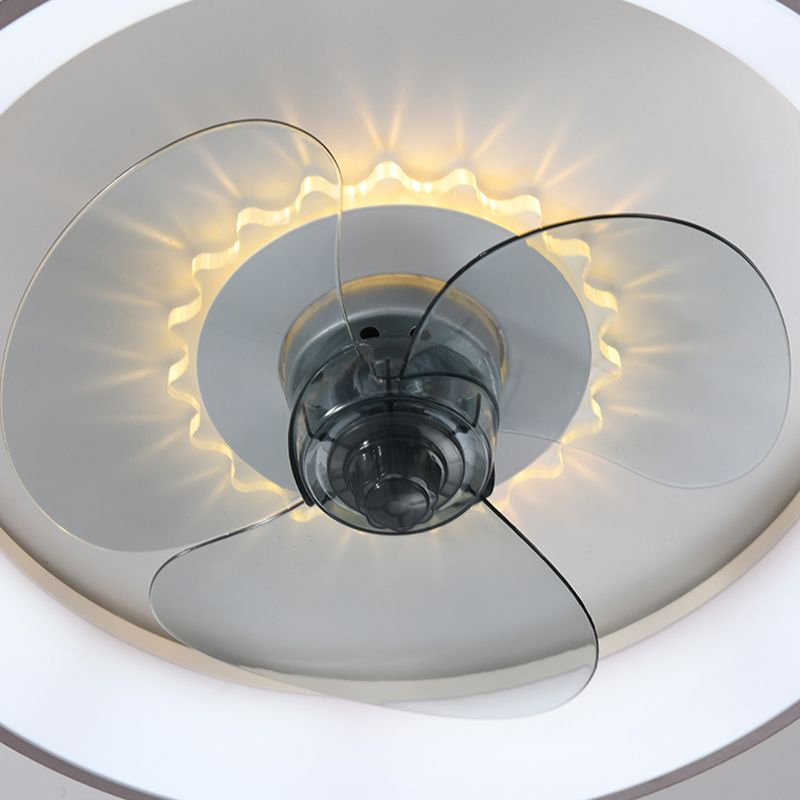 Kreisförmiger Schatten Schlafzimmer Lüfterleuchte Acryl Nordic Style LED Semi Flush Deckenleuchte