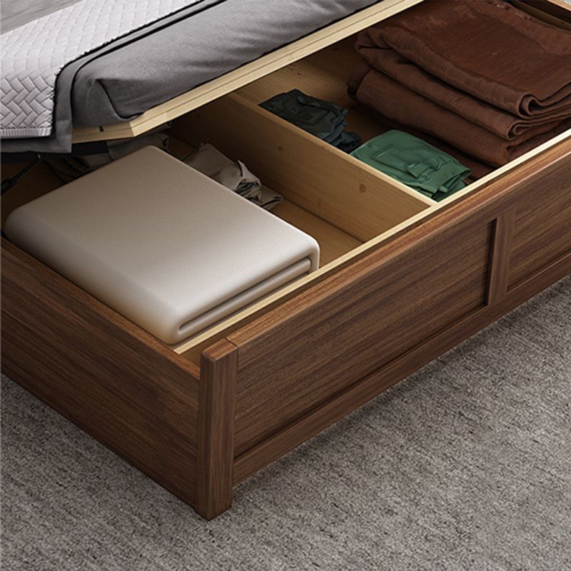 Traditional Headboard Standard Bed Solid Wood Bed with Custom Legs