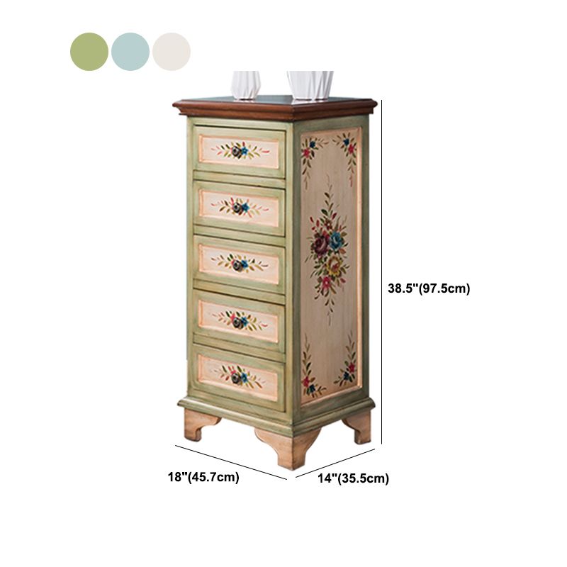Solid Wood Dresser American Traditional Storage Chest with 5 / 7 Drawers