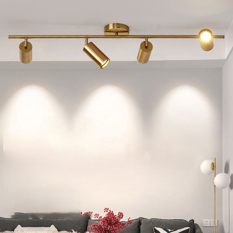 Lámpara de techo de riel de forma cilíndrica de forma cilíndrica Monte de aluminio moderno para centro comercial