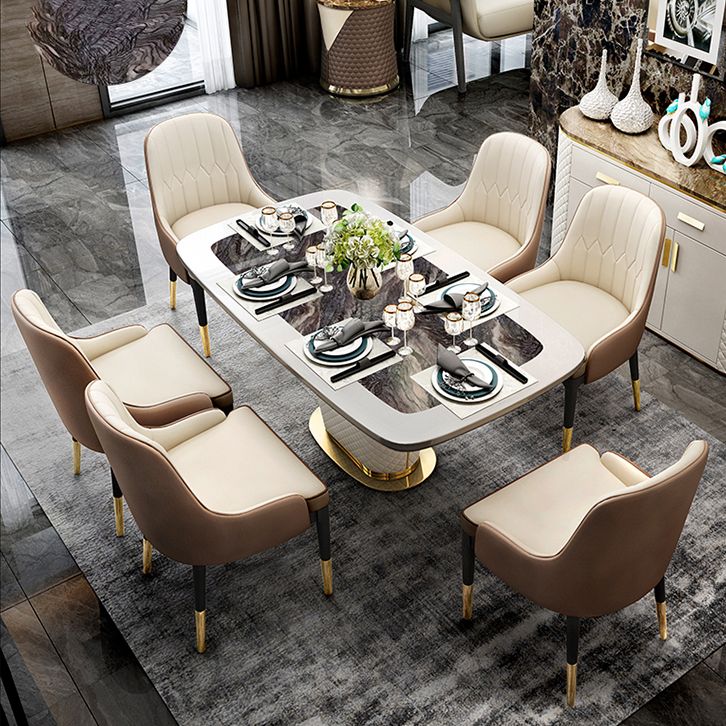 Modern 1/2/6/7 Pieces Dining Set Marble Dining Furniture Set /Separate Items