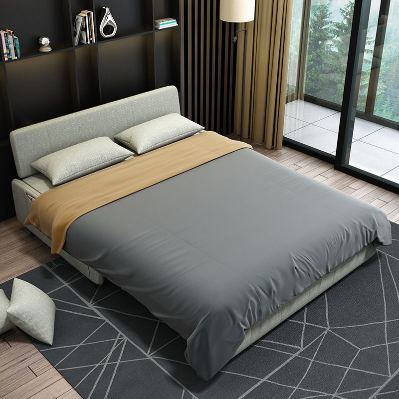 Pillow Included Convertible Sofa Armless Foldable Futon Sofa Bed