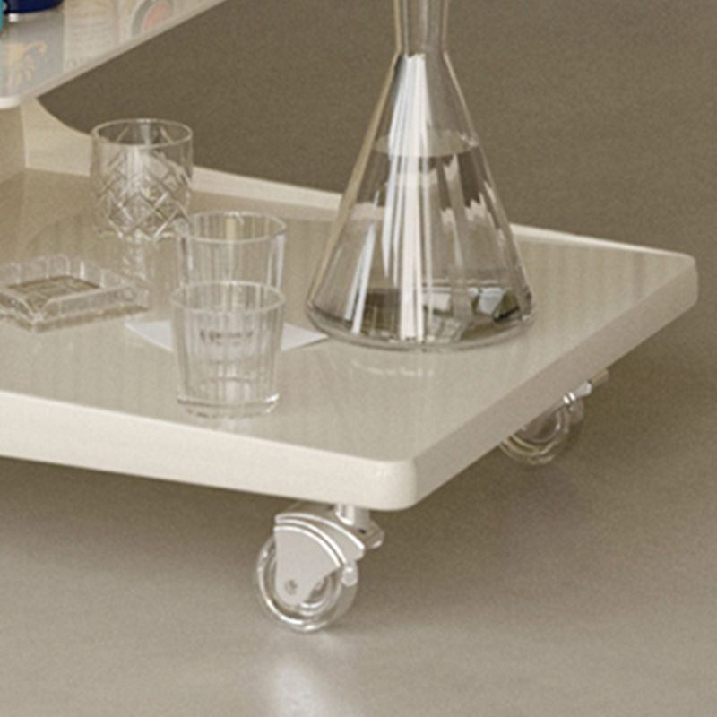 16.1" Wide Contemporary Metal Accent Side Table for Living Room