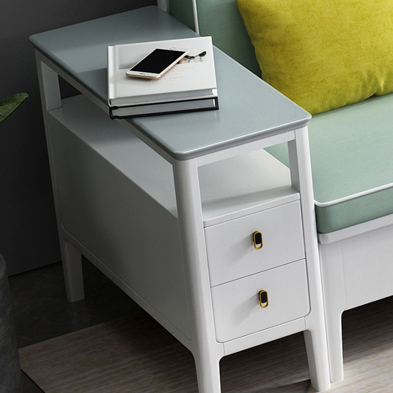 40"H Contemporary Sectional Sofa Fabric Sectional with Bostol Pillows