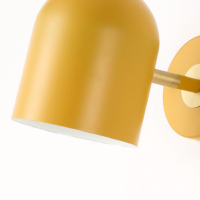Schattierte Wand montierte Leuchte Nordic-Stil Metall Schlafzimmer Wandleuchte Beleuchtung