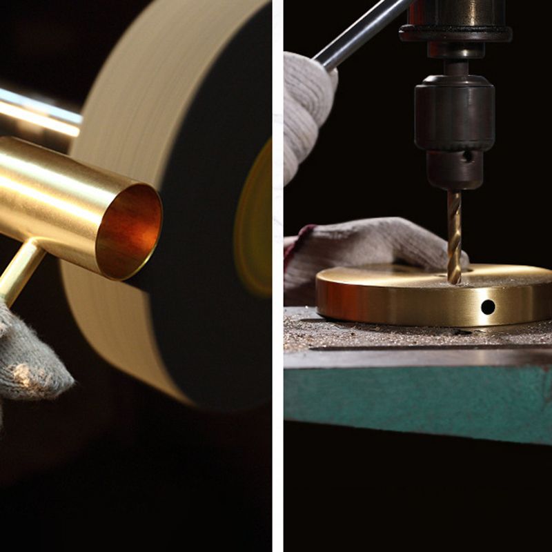 Moderno lampadario a forma di pizzo lineare Isola illuminazione in metallo 2 luci isola luminosa in oro