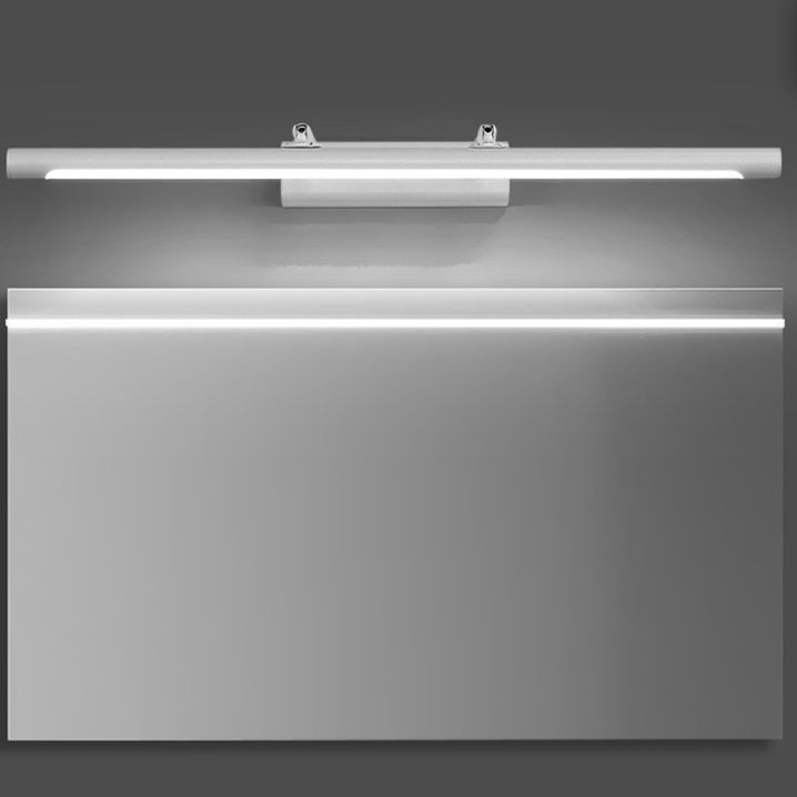 Linear Shape Metal Wall Sconce Modern 1 Light Swing Arm Mirror Wall Mounted Light