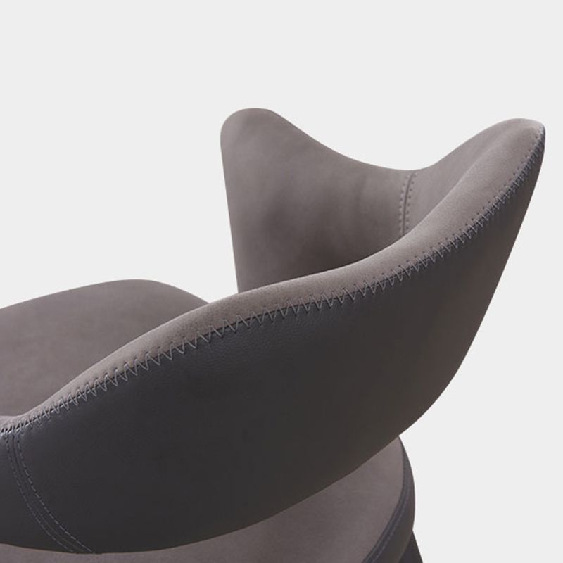 Chaise de salle à manger industrielle en métal, finition métallique, chaise de salle à manger à dossier ouvert
