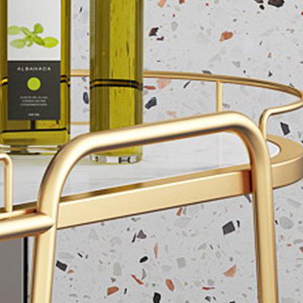 32.28" High Rolling Contemporary Stone Prep Table Wooden Prep Table