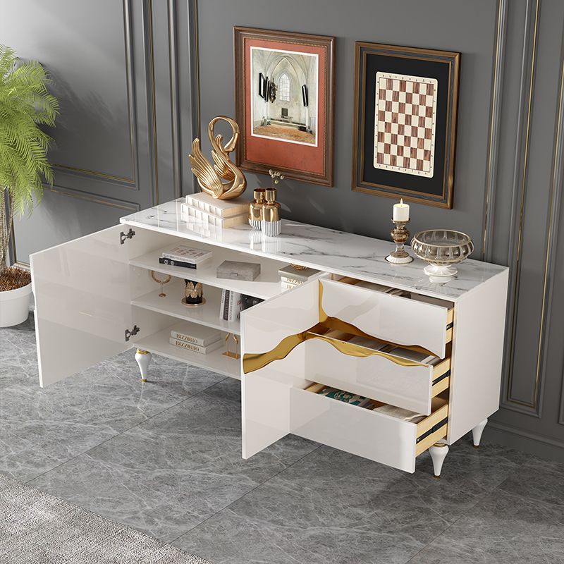 13.65-inch Width Classic Glam Storage Chest Stone Storage Chest Dresser