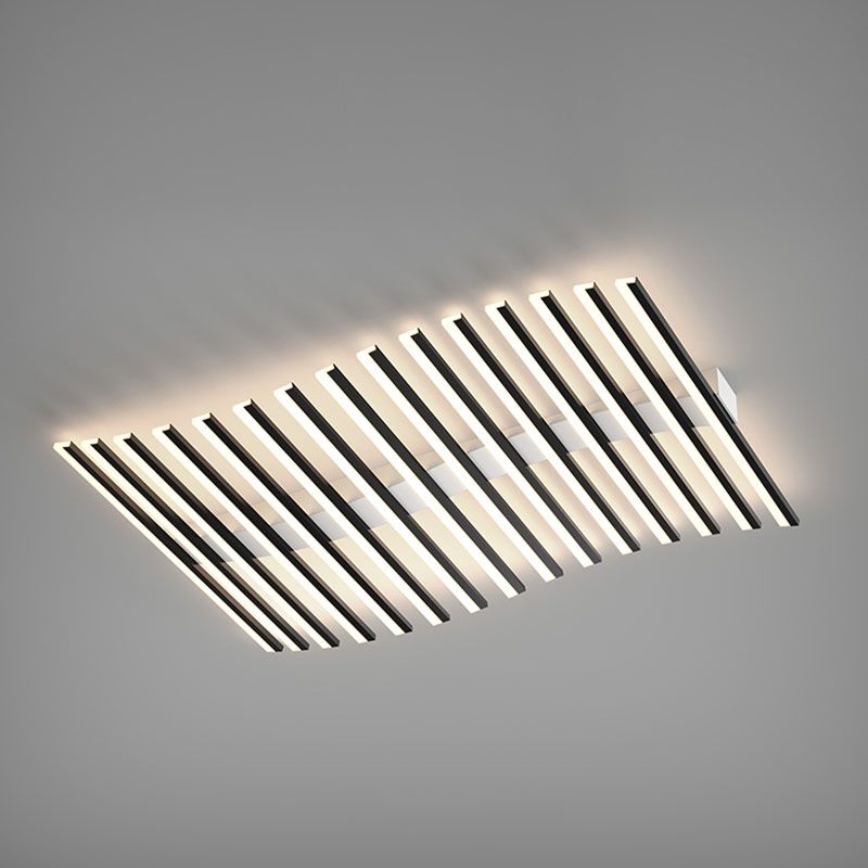 Éclairage encastré linéaire moderne LED plafonnier encastré avec abat - jour acrylique