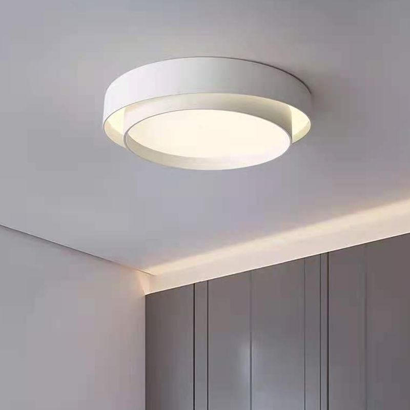 Plafonnier encastré en métal à Double cercle, luminaire de plafond encastré à LED Simple
