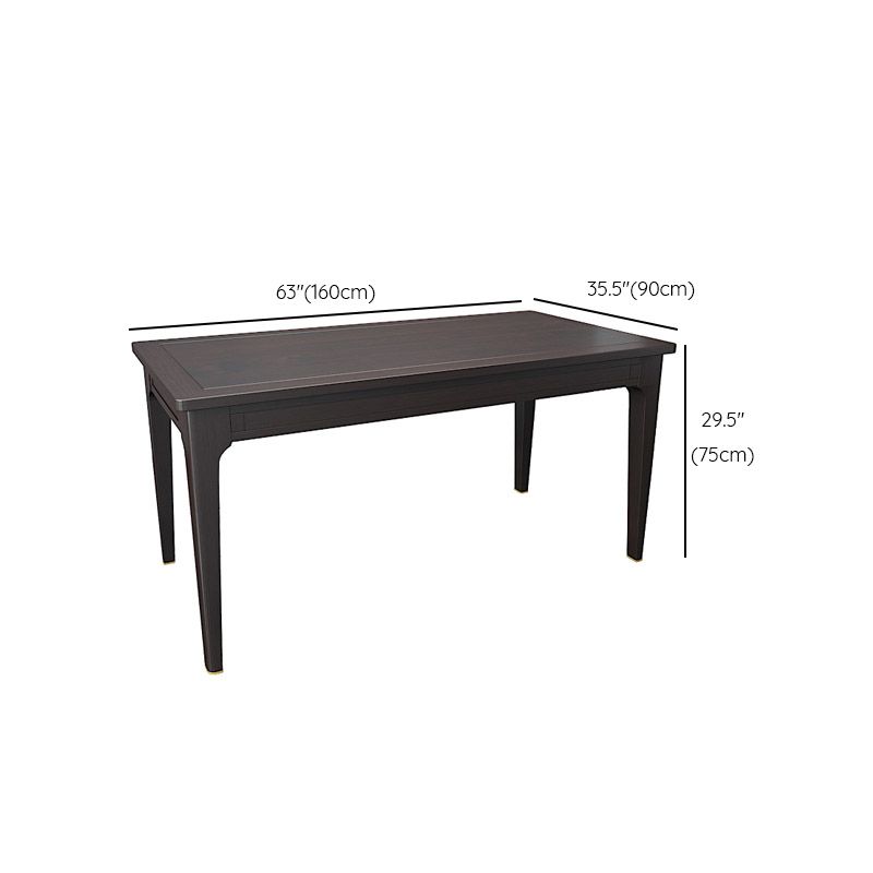 Rectangle Counter Dining Table Traditional Dinner Room Kitchen Table