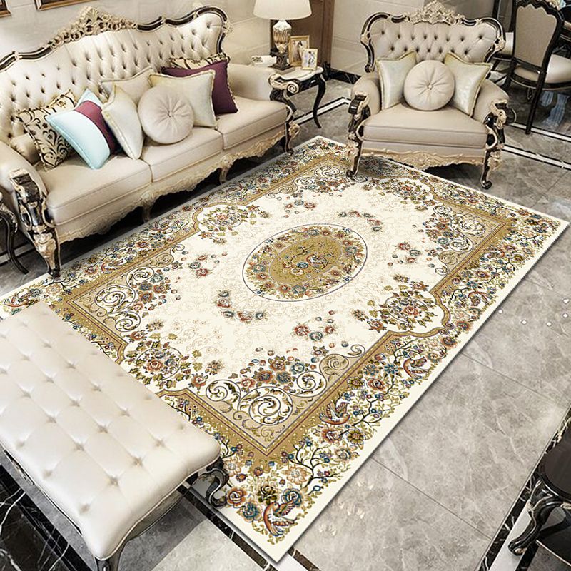 Fancy Victoria Rug Alfombra floral multicolor antideslizante lavable alfombra apta para mascotas para sala de estar