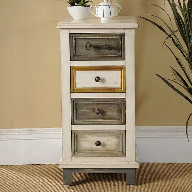 Traditional Vertical Combo Dresser Wood Storage Bachelor Chest for Home