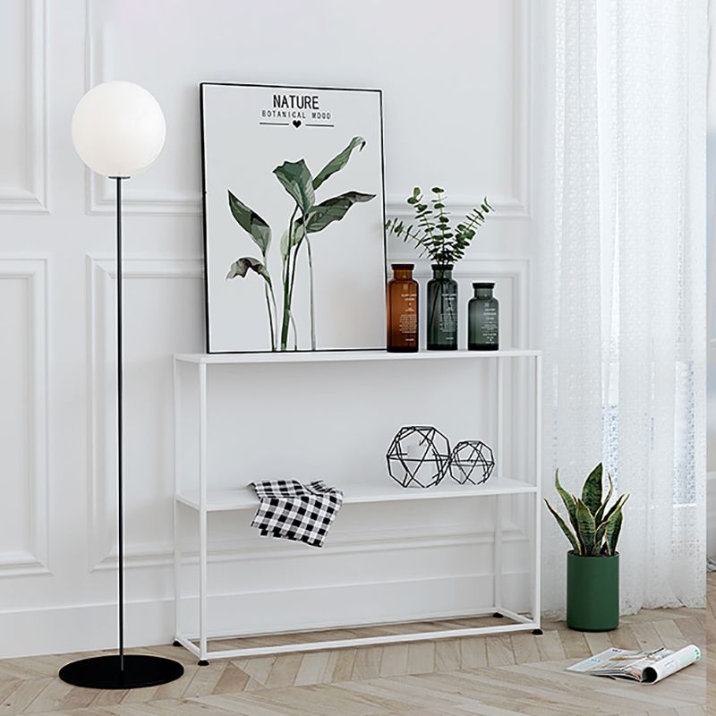 Etagere Metal Bookshelf 2-tier Open Back Modern Bookcase in Burnish