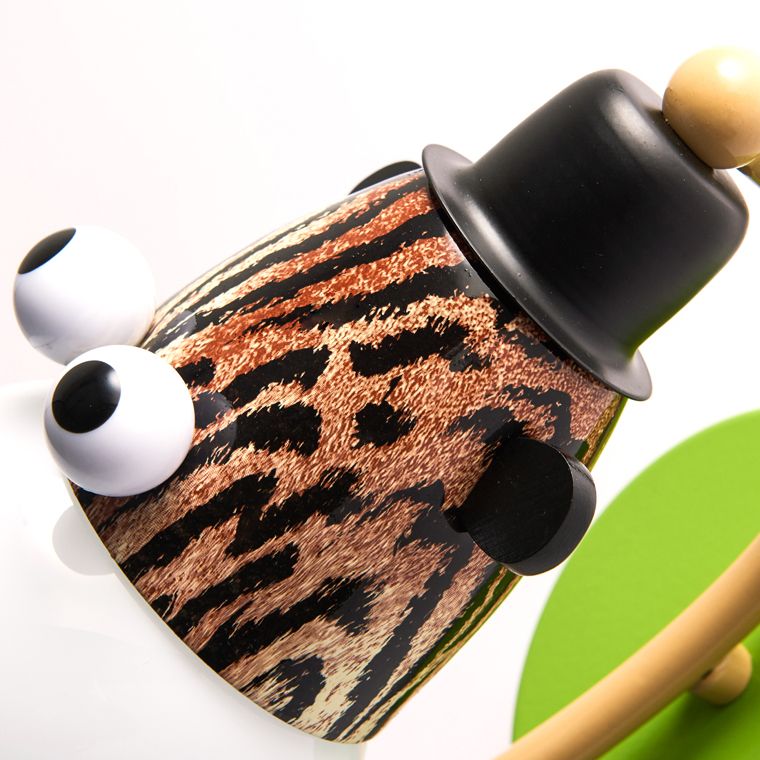 Animal Head Kindergarten Wall Light Metal Single Light Modern Cute Sconce Lamp in Green