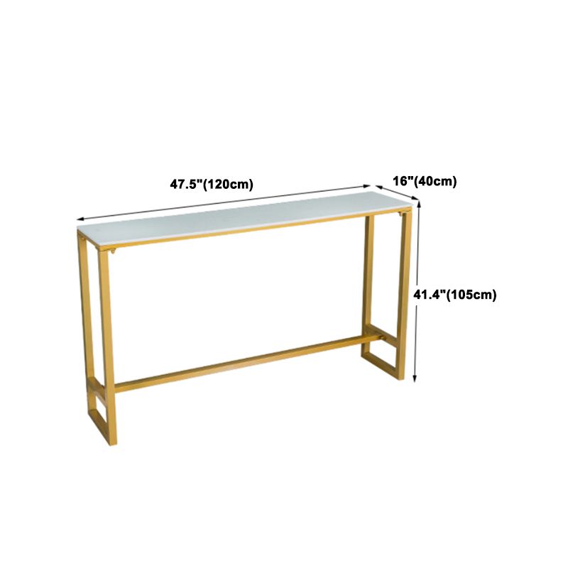 Glam Marble Bar Pub Table Set 1/2/4 Pieces Rectangle Shop Counter Height Pub Set