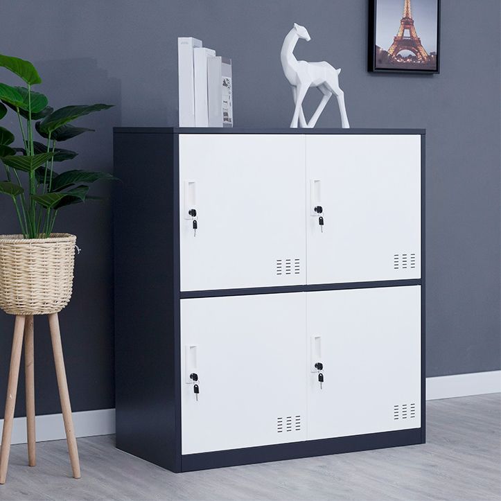 Steel Non-Hanging Storage Cabinet Modern Cabinet with Hinged Doors