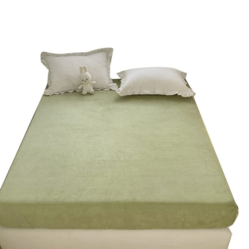 Soild Bed Sheet Set Flannel Elegand Super Soft Modern Fitted Sheet