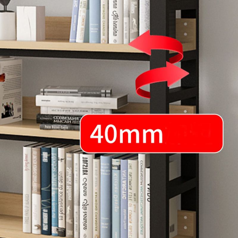 Scandinavian Open Back Shelf Bookcase Shelves Included for Home Office