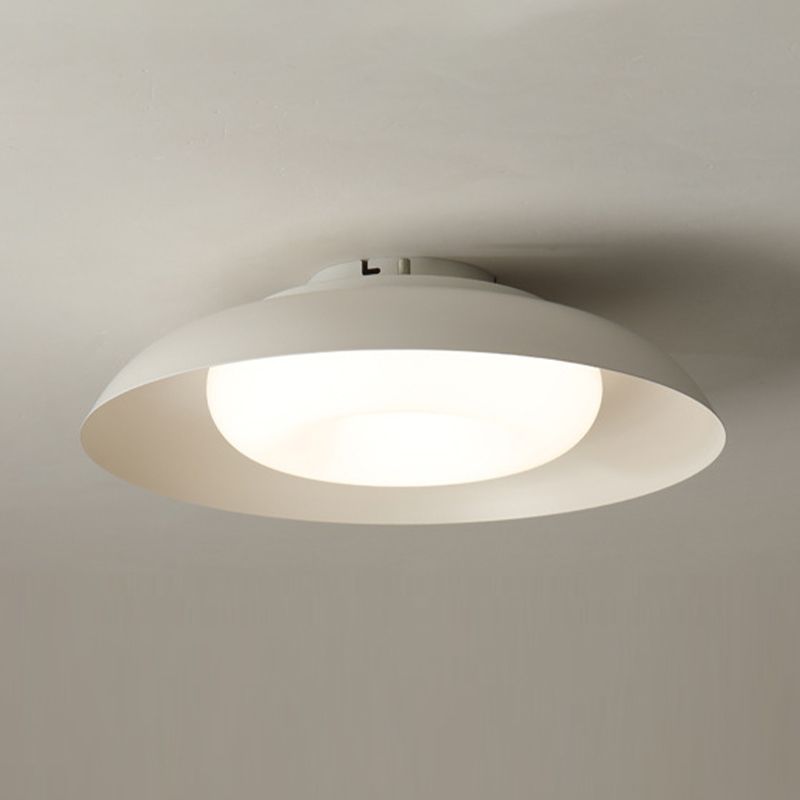 Contemporary Metallic LED Ceiling Light Simple Flush Mount Light Fixture for Bedroom