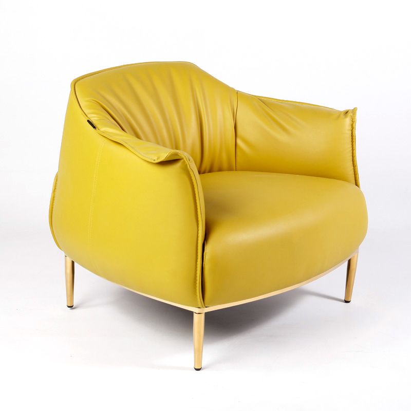 33.86"L x 33.06"W x 30.71"H Modern Tight Back Flared Arms Barrel Chair