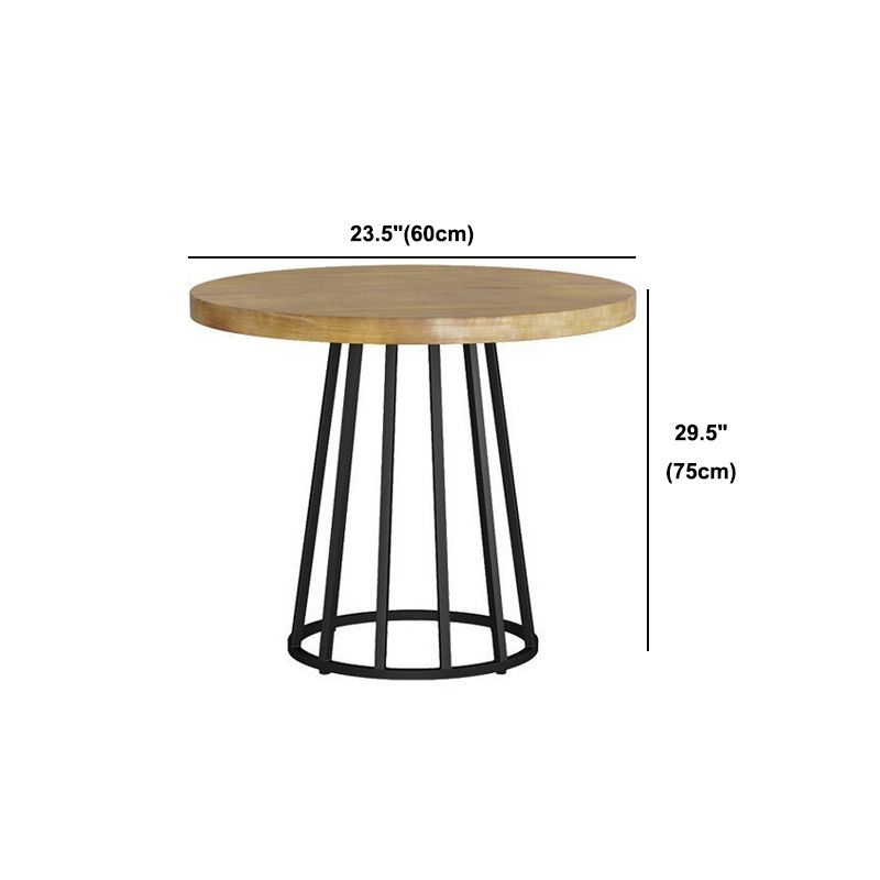 Round Table Contemporary Style Solid Wood Dining Table for Home Kitchen