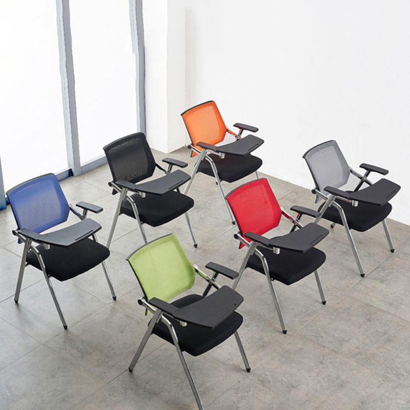 Mesh Mid Back Conference Chair Contemporary Fixed Arms Office Chair