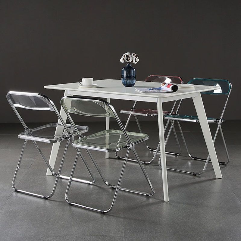 Parte posterior abierta del estilo industrial que cena el plástico de la silla lateral que cena la silla sin brazos